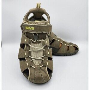 TEVA 4173 Dozier Bungee Cord Sandal Wn 8.5 Tan Yellow Hiking ShocPad Water Shoe